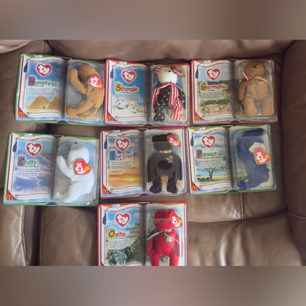 TY Beanie Babies Assorted Plush Toy Set- Vintage McDonalds set